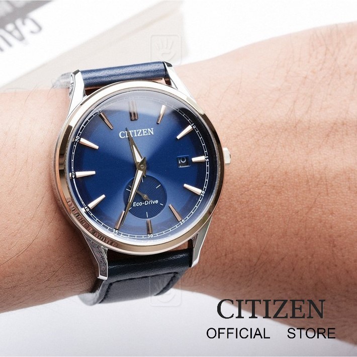 CITIZEN Eco-Drive BV1114-18L Leather Men's Watch ( นาฬิกาผู้ชายพลังงานแสง )