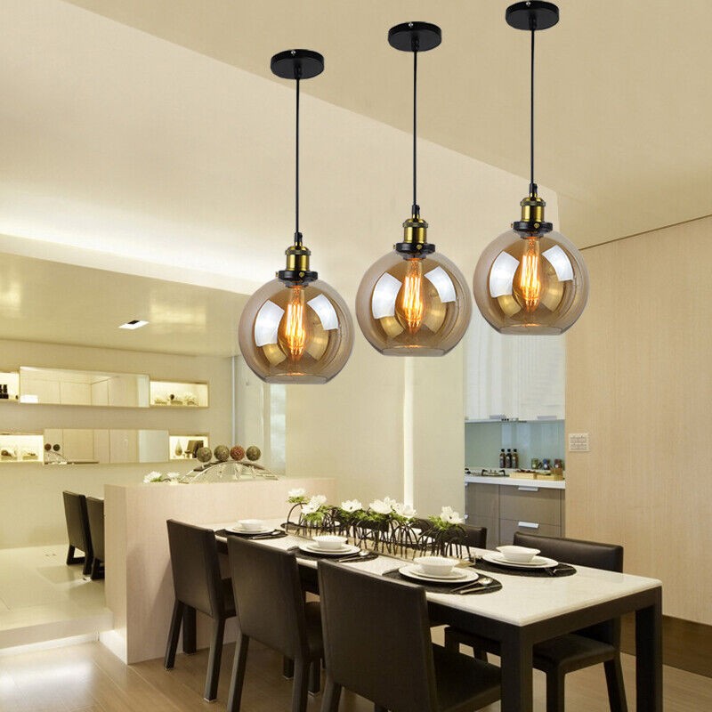 Bar Pendant Light Glass Kitchen Lamp Dining Room Lighting Glass Ceiling Lights