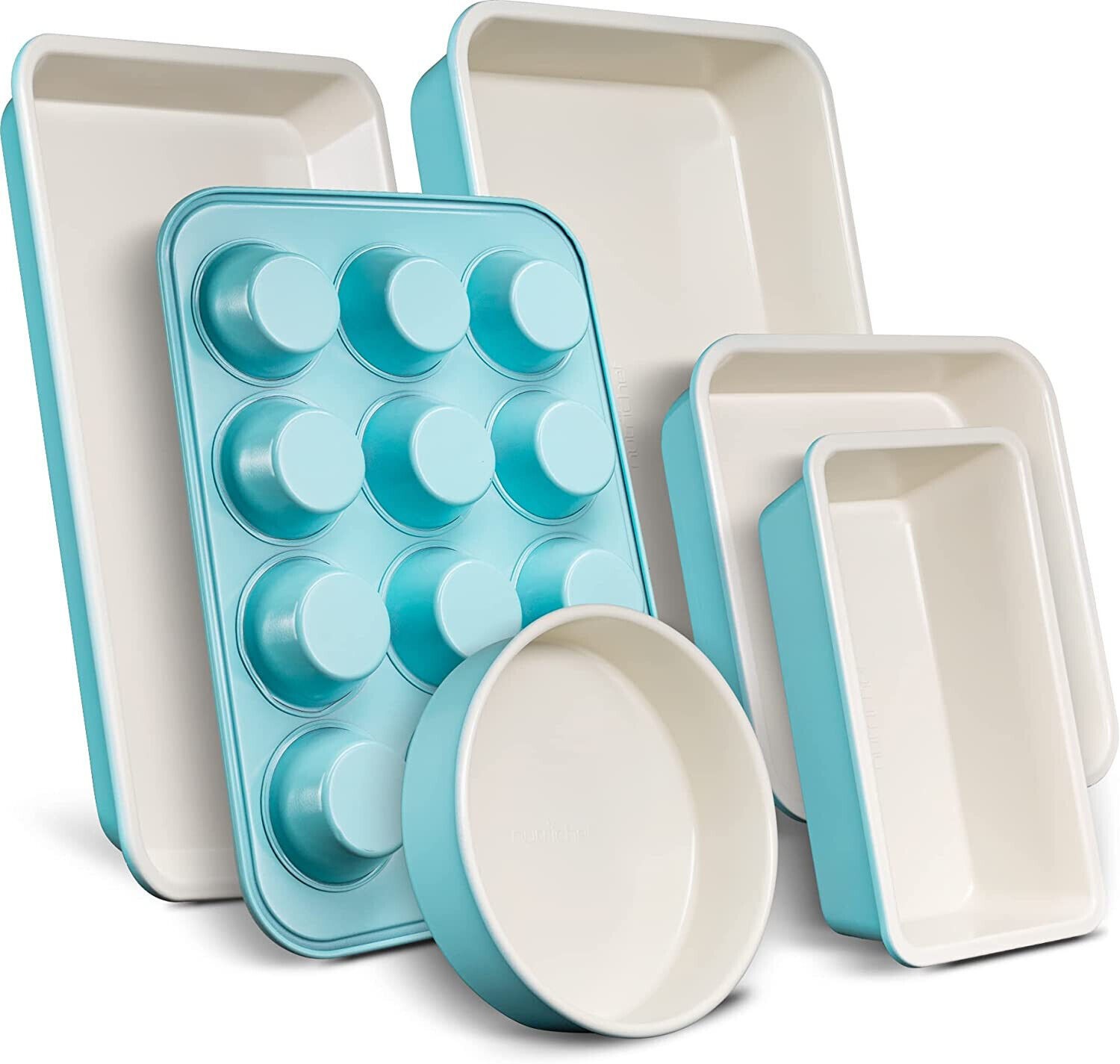 6-Pcs Kitchen Oven Baking Pans Non-Stick Sheets Set, Baking Set