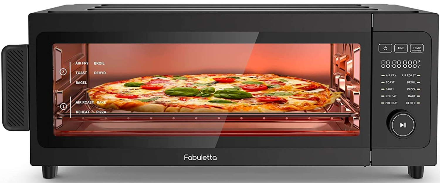 Air Fryer Toaster Oven Combo - 10-In-1 Countertop Convection Oven 1800W, Flip u